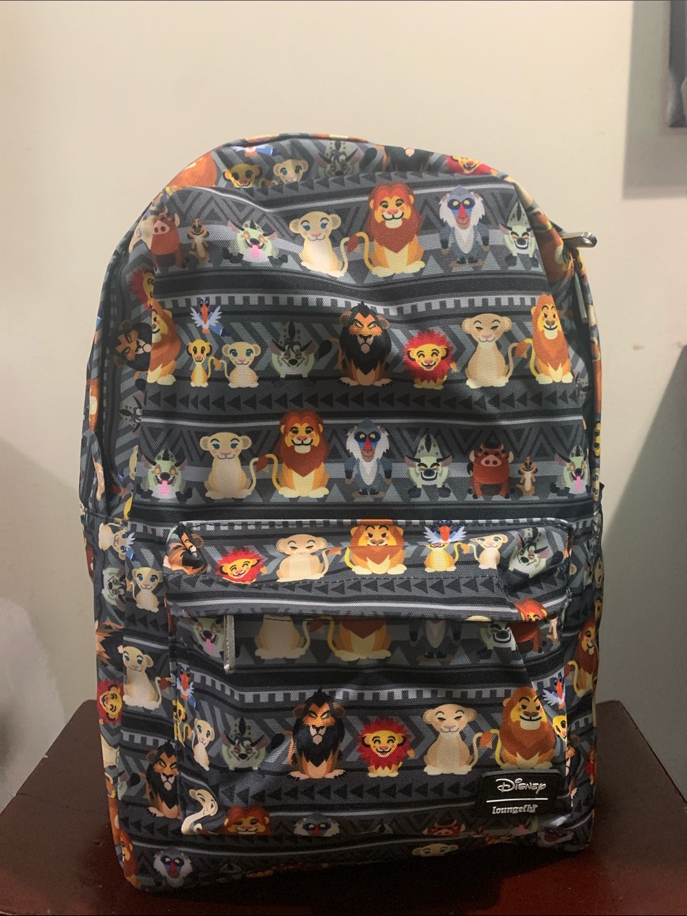 Disney Gray Lion King Character Print Small Pets Backpack